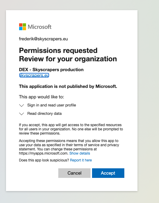 azure auth